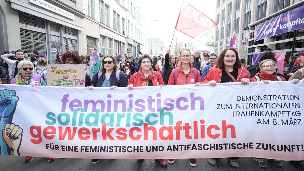 Demonstration am Internationalen Frauenkampftag 08.03.2026 Feministisch, solidarisch, gewerkschaftlich